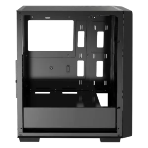 Gabinete Gamer Ocypus Gamma C60 Mid Tower Vidro Temperado Preto Sem Fans GAMMA-C60-BKG000XX-GL