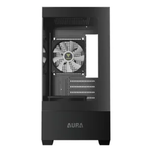 Gabinete Gamer Gamdias Aura GC9M Elite Micro Tower M-ATX Vidro Temperado Preto com 3 Fans ARGB