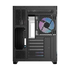 Gabinete Gamer Ocypus Iota C70 ARGB Mid Tower Vidro Temperado Preto com 6 Fans ARGB Display Digital IOTA-C70-BKD600XX-GL