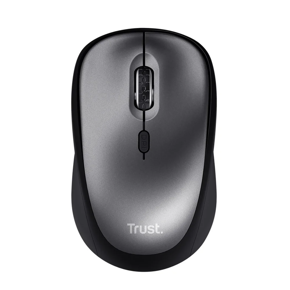 Mouse Sem Fio Trust Yvi+ Silent Cinza 1600 DPI USB 24549-03