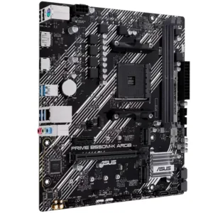 Placa Mãe ASUS Prime B550M-K ARGB AM4 DDR4 Micro-ATX HDMI DisplayPort 90MB1GC0-M0EAY0