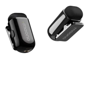 Microfone de Lapela Sem Fio Maono Wave T1 Mini USB Tipo-C + Lightning Preto - WM622