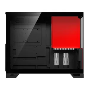 Gabinete Gamer Redragon Eternal Pro Mid Tower Vidro Temperado Display 4,3" 30Hz Preto e Vermelho Sem Fans CA-613BR