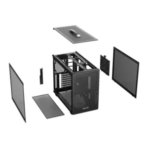 Gabinete Gamer Redragon Magic Box Mid Tower Vidro Temperado Preto Sem Fans CA-616B
