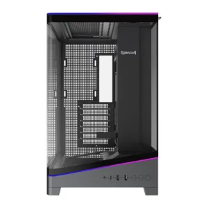 Gabinete Gamer Redragon View ARGB Mid Tower Vidro Temperado Preto com 4 Fans ARGB CA-622B