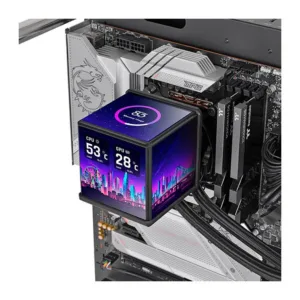 Water Cooler Thermaltake MineCube 360 Ultra ARGB Preto com Display LCD 360mm CL-W481-PL12SW