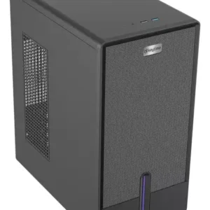 Gabinete Office Keytime Trace Micro Tower Micro-ATX e Mini-ITX Preto KYT00052