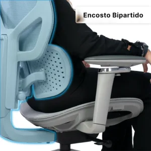 Cadeira Ergonômica DT3 ErgoStance Grey Mesh Braços 5D Apoio Lombar Ajustável 14898-0