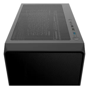 Gabinete Gamer Ocypus Gamma C60 Mid Tower Vidro Temperado Preto Sem Fans GAMMA-C60-BKG000XX-GL