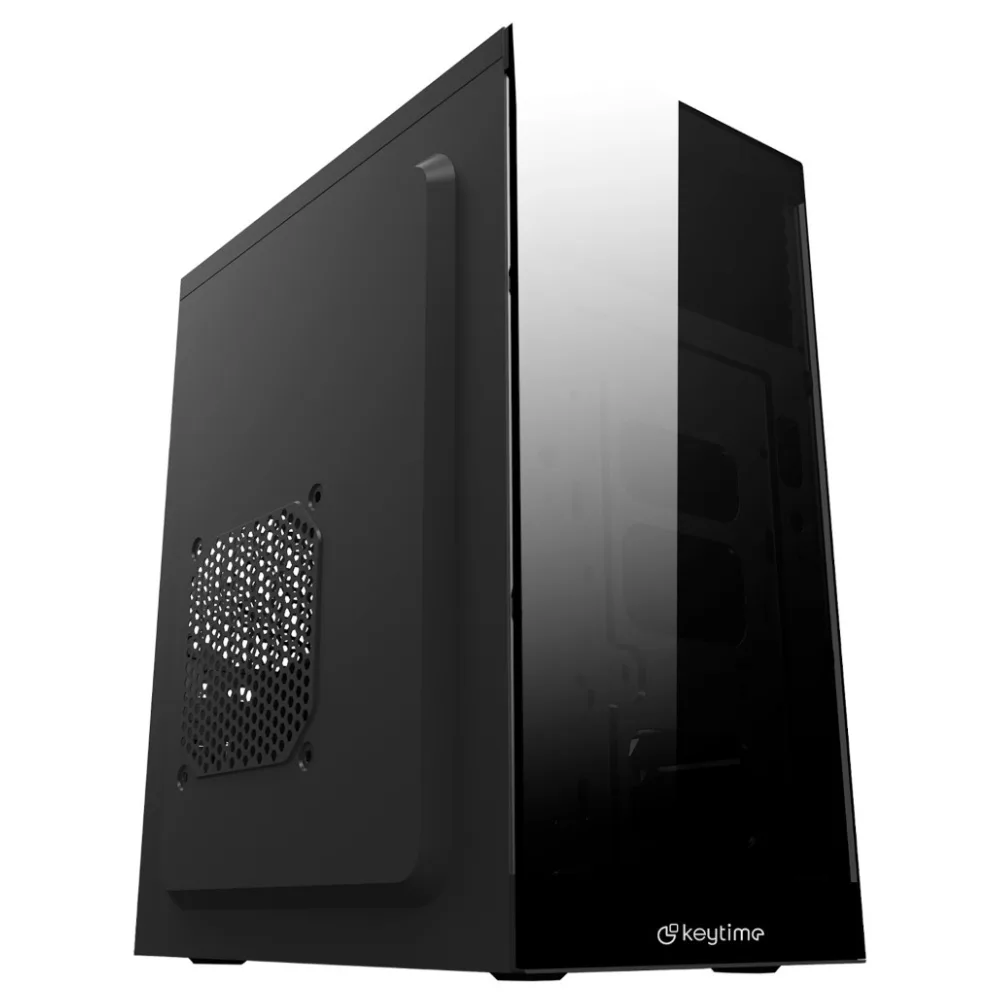 Gabinete Office Keytime Frame Micro Tower Micro-ATX e Mini-ITX Preto Sem Fonte KYT00044