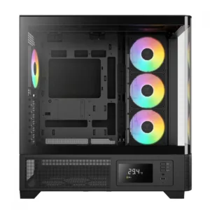 Gabinete Gamer Gamdias Atlas P2 CG ARGB Mid Tower ATX Vidro Temperado Preto com 4 Fans ARGB Sem Fonte