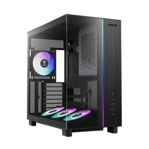 Gabinete Gamer Gamdias Atlas M4 Mid Tower Vidro Temperado Preto com 4 Fans ARGB ATLAS M4