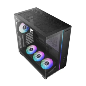 Gabinete Gamer Gamdias Atlas M4 Mid Tower Vidro Temperado Preto com 4 Fans ARGB ATLAS M4