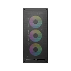 Gabinete Gamer Ocypus Delta C70 ARGB Mid Tower Vidro Temperado Preto com 4 Fans ARGB DELTA-C70-BKG400XX-GL