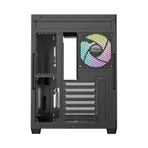 Gabinete Gamer Ocypus Iota C70 Curve ARGB Digital Mid Tower Vidro Temperado Preto IOTA-C70-BKD400CD-GL