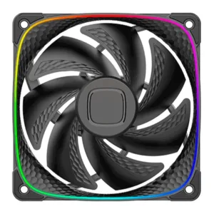 Ventoinha Geometric Future Squama 2503-14B ARGB PWM 140mm Preta GEO-S2503B-14S