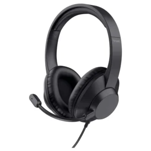 Headset Trust Ayda Max Conexão USB com Microfone Preto 25461