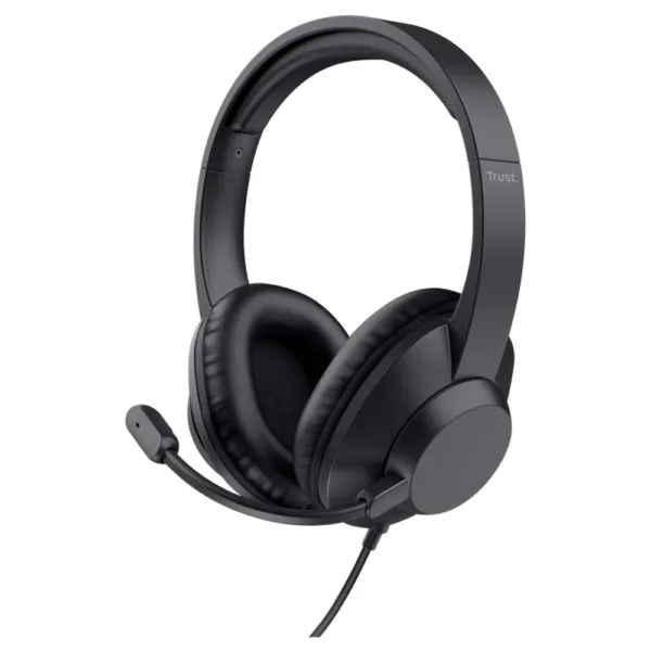Headset Trust Ayda Max Conexão USB com Microfone Preto 25461