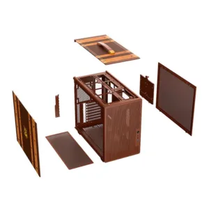 Gabinete Gamer Redragon Harry Potter Magic Trunk Mid Tower Marrom Sem Fans HP-945