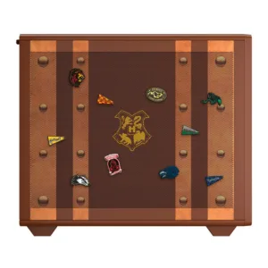 Gabinete Gamer Redragon Harry Potter Magic Trunk Mid Tower Marrom Sem Fans HP-945
