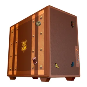 Gabinete Gamer Redragon Harry Potter Magic Trunk Mid Tower Marrom Sem Fans HP-945