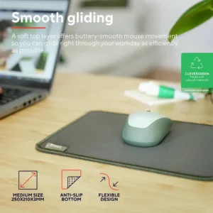 Mouse Pad Trust Boye Eco Verde Antiderrapante 250x210mm 24745