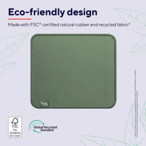 Mouse Pad Trust Boye Eco Verde Antiderrapante 250x210mm 24745