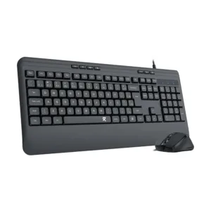Combo Teclado e Mouse Redragon R Office Membrana Full Size ABNT2 USB Preto BS-7642