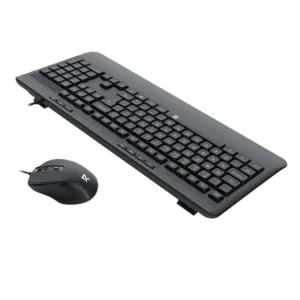 Combo Teclado e Mouse Redragon R Office Membrana Full Size ABNT2 USB Preto BS-7642