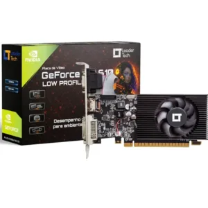 Placa de Vídeo Leadertech GeForce GT 610 Low Profile 2GB DDR3 64 Bits DVI/HDMI/VGA PV-LT-GT610LP-2G-D3