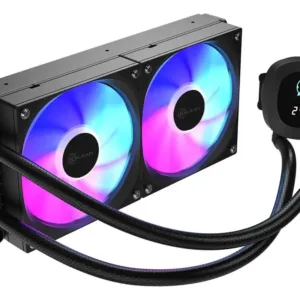Water Cooler Kalkan Aura Digital 240mm ARGB Display LCD 240mm Intel/AMD Preto KLK00100