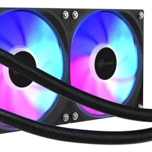 Water Cooler Kalkan Aura Digital 240mm ARGB Display LCD 240mm Intel/AMD Preto KLK00100