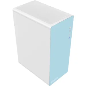 Gabinete Office Keytime Prime Sky Branco e Azul Mid Tower ATX USB 3.0 KYT00049