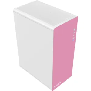 Gabinete Office Keytime Prime Pink Branco e Rosa Mid Tower ATX USB 3.0 KYT00050