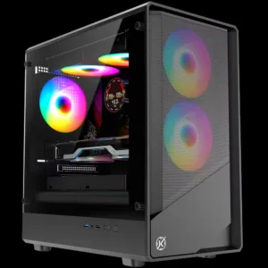 Gabinete Gamer Kalkan Joturn Pro Mid Tower Vidro Temperado Preto com 4 Fans ARGB KLK077