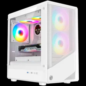 Gabinete Gamer Kalkan Joturn Pro-W Micro Tower Vidro Temperado Branco Sem Fans KLK00078