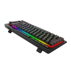 Teclado Gamer Redragon Crescent 68 Pro RGB Membrana 65% Tri-Mode ABNT2 Preto K519RGB-PRO