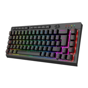 Teclado Gamer Redragon Crescent 68 Pro RGB Membrana 65% Tri-Mode ABNT2 Preto K519RGB-PRO