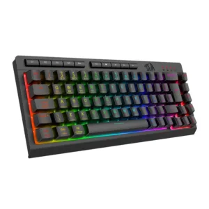 Teclado Gamer Redragon Crescent 68 Pro RGB Membrana 65% Tri-Mode ABNT2 Preto K519RGB-PRO