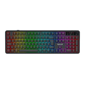 Teclado Gamer Redragon Crescent 75 Pro RGB Membrana 75% Tri-Mode ABNT2 Preto K524RGB-PRO