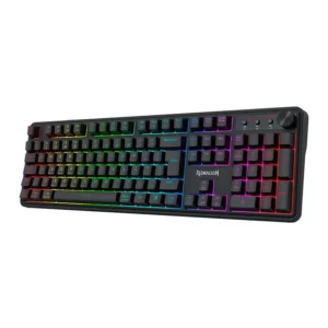 Teclado Gamer Redragon Crescent 75 Pro RGB Membrana 75% Tri-Mode ABNT2 Preto K524RGB-PRO