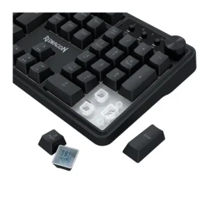 Teclado Gamer Redragon RM104 Volcano ARGB Membrana Tri-Mode ABNT2 Preto K526-WL
