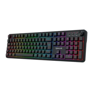 Teclado Gamer Redragon RM104 Volcano ARGB Membrana Tri-Mode ABNT2 Preto K526-WL