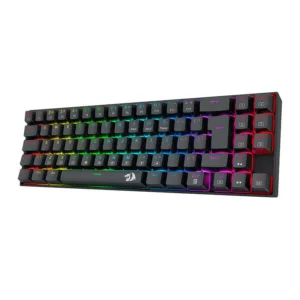 Teclado Mecânico Gamer Redragon Deimos RGB Switch Brown Wireless ABNT2 Preto K599-KNS