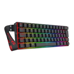 Teclado Magnético Gamer Redragon Fizz RGB 60% Switch AmberMag Linear USB-C ABNT2 Preto K617RGB-MP-PT