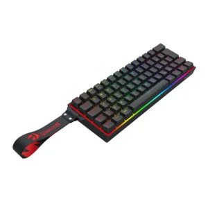 Teclado Magnético Gamer Redragon Fizz RGB 60% Switch AmberMag Linear USB-C ABNT2 Preto K617RGB-MP-PT