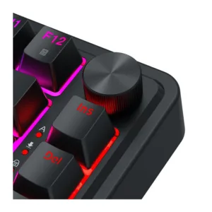 Teclado Magnético Gamer Redragon Ucal RGB 75% Switch UltraMag USB-C ABNT2 Preto K673RGB-M