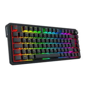 Teclado Magnético Gamer Redragon Ucal RGB 75% Switch UltraMag USB-C ABNT2 Preto K673RGB-M