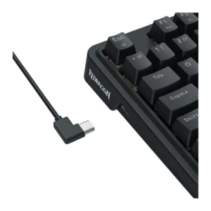 Teclado Magnético Gamer Redragon Ucal RGB 75% Switch UltraMag USB-C ABNT2 Preto K673RGB-M