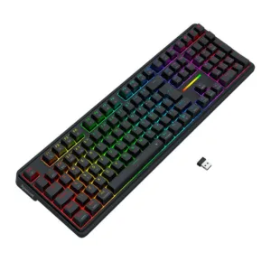 Teclado Mecânico Gamer Redragon Antonium Pro RGB Tri-Mode Switch Redragon Manba ABNT2 Preto K745RGB-PRO